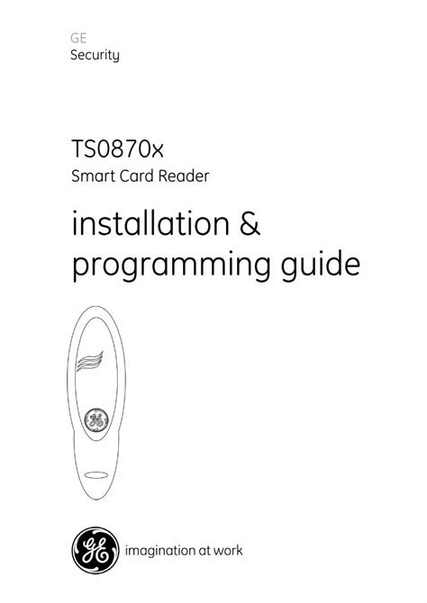 ts0870 smart card readers|ge ts0870x programming manual.